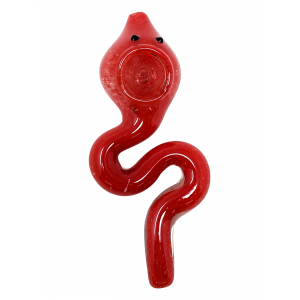 Frit Slithering Snake Animal Hand Pipe - [AP05]